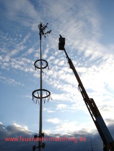 Maibaum-Aufstellen